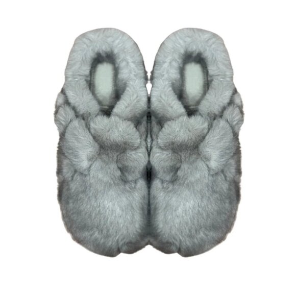 Faux Fur Clogs - Grey - Picture 1 of 1